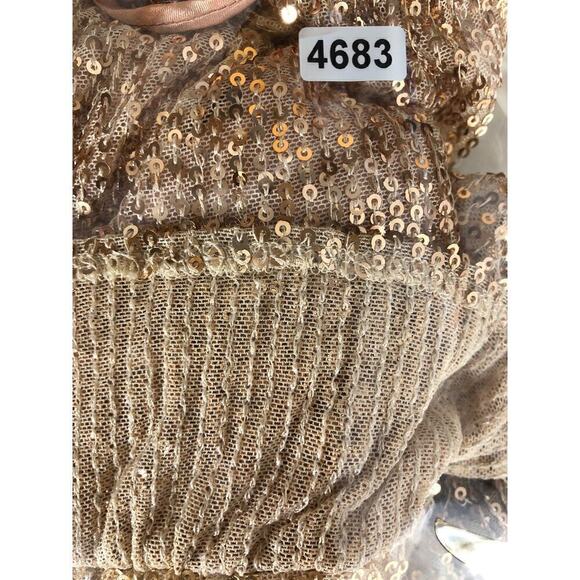 Area Stars Colorblock Dress Sequin Tiered Trapeze Swing Mini Multi NWT Small - Picture 6 of 6